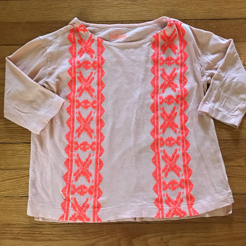 Crewcuts Size 10 Girls Embroidered Shirt